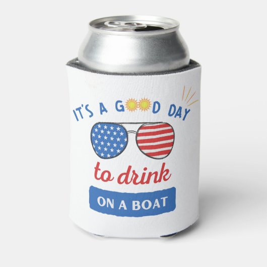 Goede dag om te Drinken op een bootschuim Koelbox Blikjeskoeler (Blikje Achterkant)