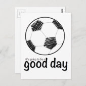Goede dag voor voetbal briefkaart (Voorkant / Achterkant)