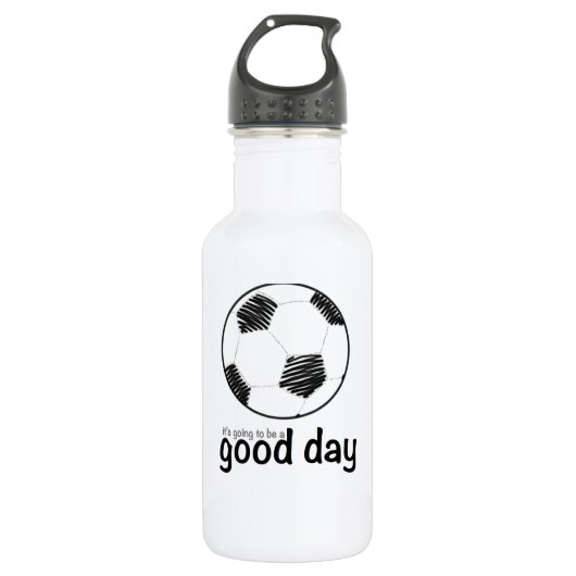Goede dag voor voetbal waterfles  (Voorkant)