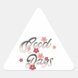 goede dagen driehoek sticker