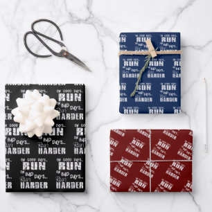 Goede dagen rennen - slechte dagen harder rennen inpakpapier vel
