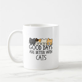Goede dagen zijn beter met katten Gezellig citaat Koffiemok