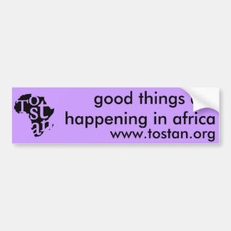 Goede dingen gebeuren in Afrika bumpersticker