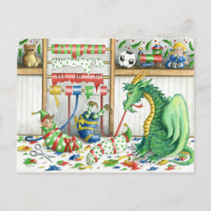 Goede dingen komen in kleine verpakkingen, briefka briefkaart