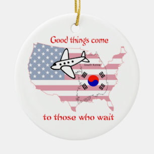Goede dingen komen - Koreaanse adoptie Keramisch Ornament