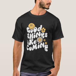 Goede dingen komen schattige madeliefjes retro gr t-shirt