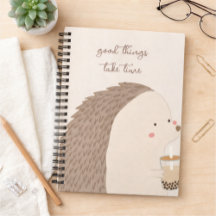 Goede Dingen Kosten Tijd–Cute Egel Inspirerend