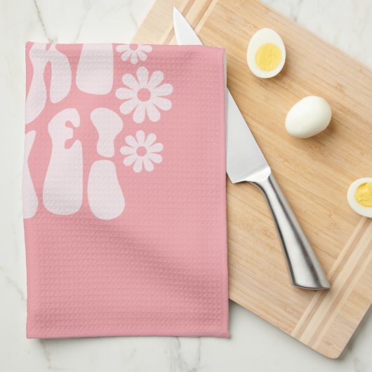 Goede dingen nemen de bloemen van de Tijdopnemer Theedoek (Quarter Fold)