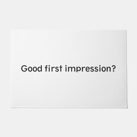 Goede eerste indruk? deurmat (Voorkant)