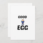 GOEDE EGG BEDANKKAART (Voorkant / Achterkant)