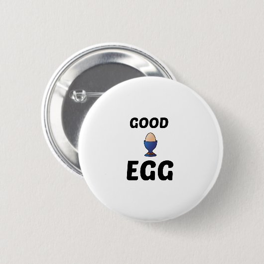 GOEDE EGG RONDE BUTTON 5,7 CM (Voorkant /achterkant)