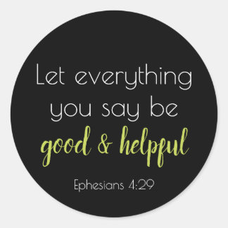 Goede en nuttige scripts ronde sticker