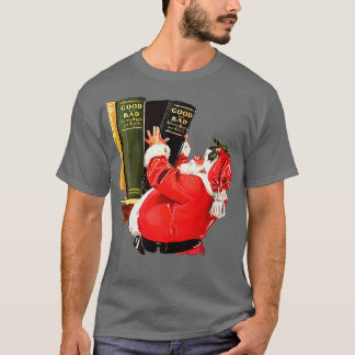 Goede en slechte kerstvectorkunst t-shirt