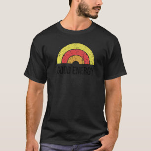Goede Energie Vintage Regenboog Boho Hippie Schatt T-shirt