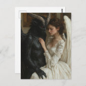 Goede engel en kwade demon briefkaart (Voorkant / Achterkant)