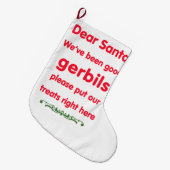 goede gerbils grote kerstsok (Voorkant (Hangend))