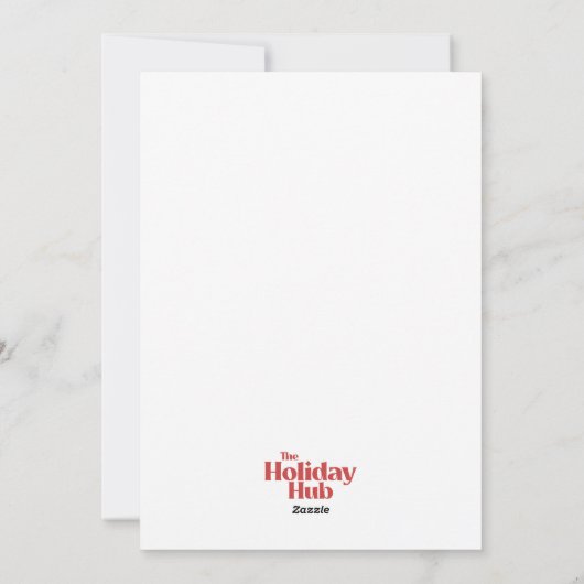 Goede grappen, goede liefde – relatiekaart feestdagenkaart (Achterkant)