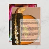 Goede groeigids: Pumpkin en Chard Briefkaart (Voorkant / Achterkant)