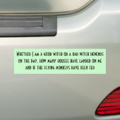 Goede heek of Slechte heek Bumpersticker (Op auto)