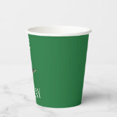 Goede heks Bad Witch Verjaardag - Pink & Green Par Papieren Bekers (Achterkant)