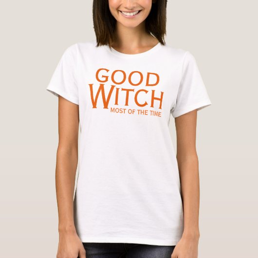 Goede heks Meestal van Time Halloween Fun T-Shirt (Voorkant)