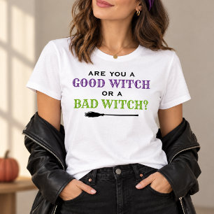 Goede Heks of een Slechte Heks Citaat Dames Hallow T-shirt