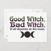 "Goede heks, slechte heks..." Briefkaarten (Voorkant / Achterkant)