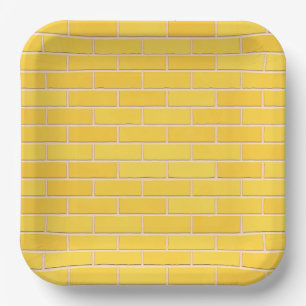 Goede Heks Slechte Heks - Gele Baksteen Verjaardag Papieren Bordje