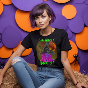 Goede Heks Slechte Heks Halloweenfeest T-shirt