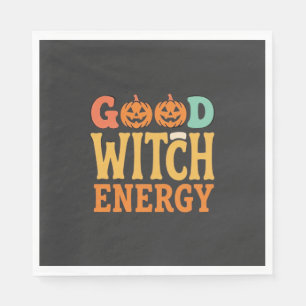 Goede Heksen Energie Halloween Pompoen Ontwerp_1 Servet