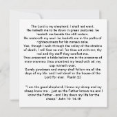 Goede Herder Icon Flat Kaart (Achterkant)