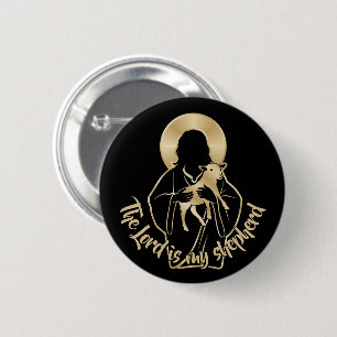 Goede Herder Jezus Ronde Button 5,7 Cm