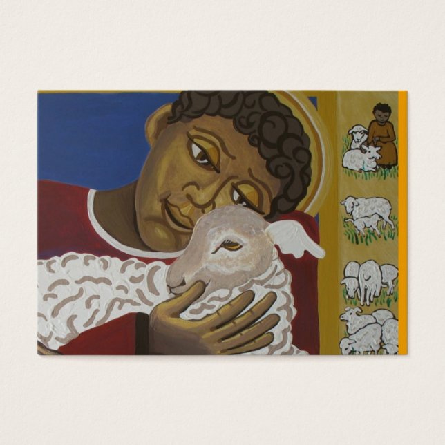 Goede herder parabel visitekaartjes (Voorkant)