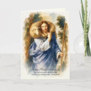 Goede Herder Priester Aanmoediging Kaart
