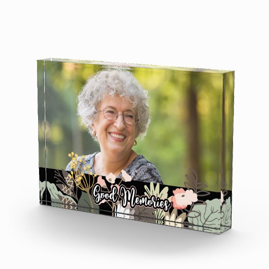 Goede herinneringen Bloemenviering van het leven F Fotoblokken (Rechts)