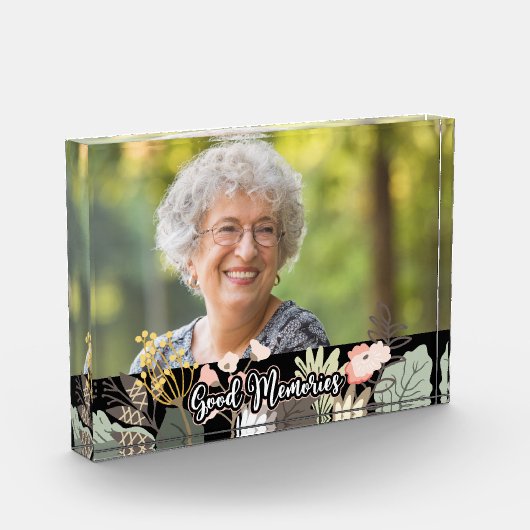 Goede herinneringen Bloemenviering van het leven F Fotoblokken (Links)