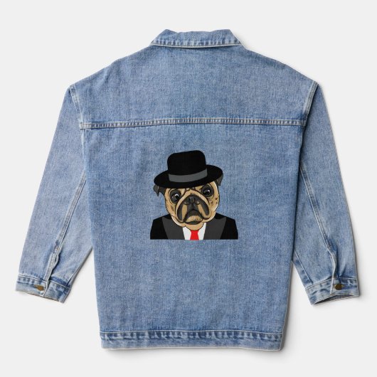 Goede hond denim jacket (Achterkant)