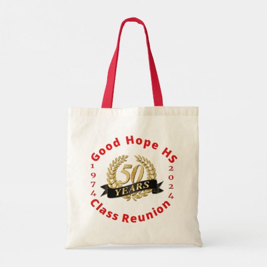 Goede Hoop Middelbare School 50e Jaar Klasse Reüni Tote Bag (Achterkant)