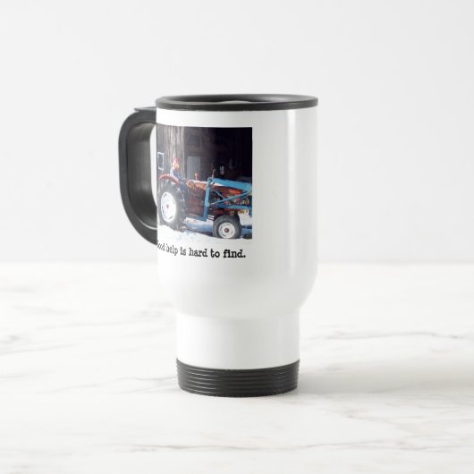 Goede Hulp is moeilijk te vinden Reisbeker (Voorkant links)