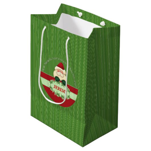 GOEDE JAREN kerstmis Medium Cadeauzakje (Voorkant Gekanteld)