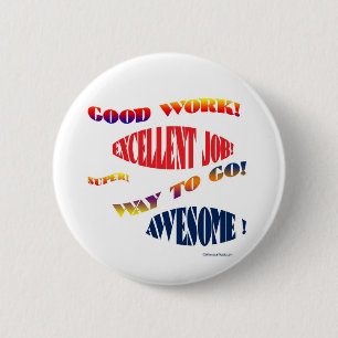 GOEDE JOB BUTTONNEN RONDE BUTTON 5,7 CM
