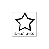Goede Job Star Rubberstempel (Afrduk)
