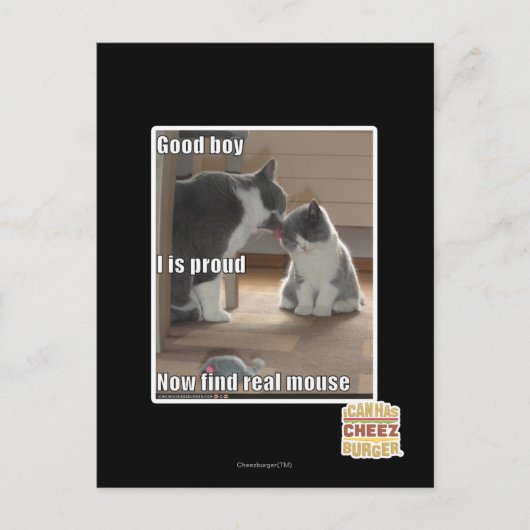 Goede jongen briefkaart (Voorkant)