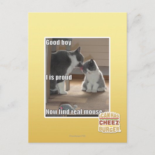 Goede jongen briefkaart (Voorkant)