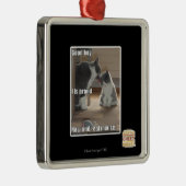 Goede jongen metalen ornament (Rechts)