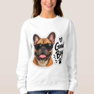 Goede Jongen Schattige Hond Franse Bulldog Zonnebr Trui