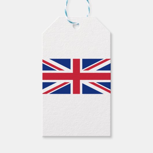 Goede kleur Britse vlag "Union Jack" Cadeaulabel (Voorkant)