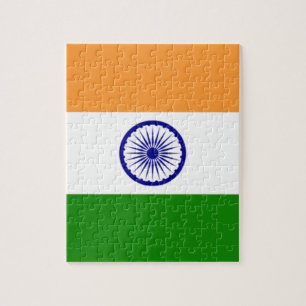 Goede kleur Indische vlag "Tiranga" Legpuzzel