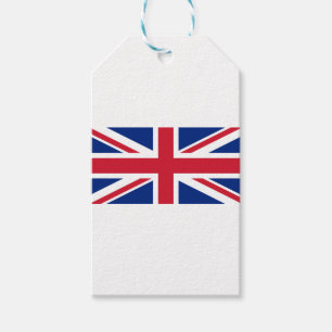 Goede kleuren Britse het Verenigd Koninkrijk vlag Cadeaulabel