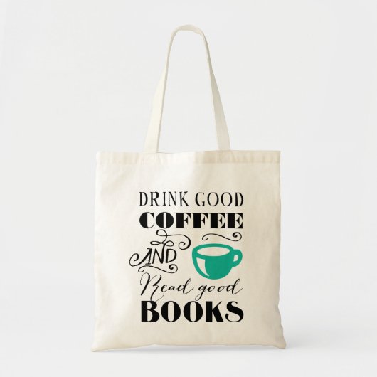Goede koffie & boeken tote bag (Voorkant)